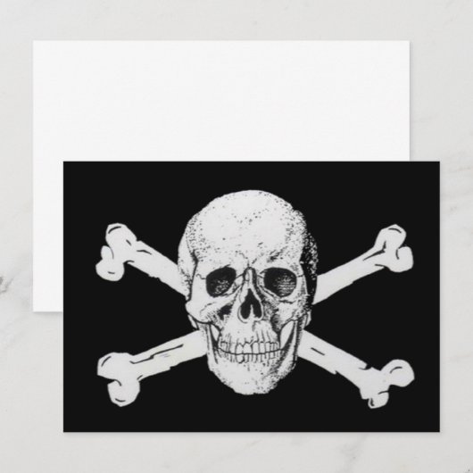 Pirates Black Skull and Crossbones (Front/Back)