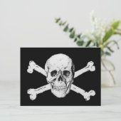 Pirates Black Skull and Crossbones (Standing Front)