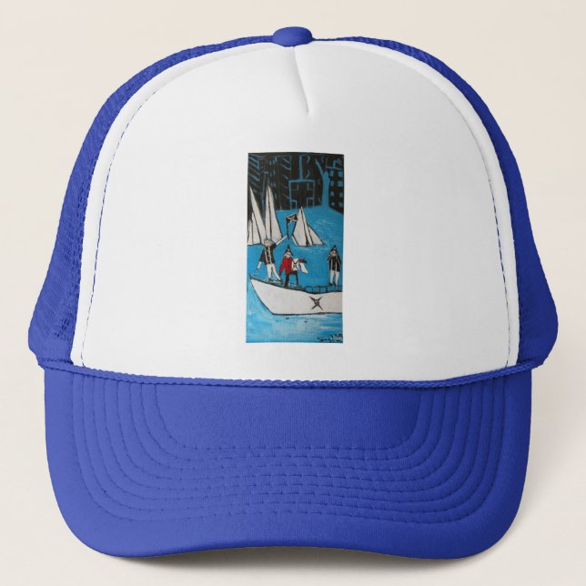 PIRATES BLUES TRUCKER HAT (Front)