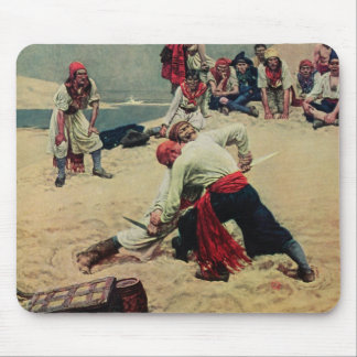 Pirates Fight Over Treasure Mouse Pad