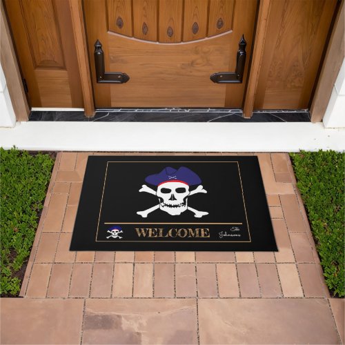 Pirates Flag  Captain Jack house mats Welcome