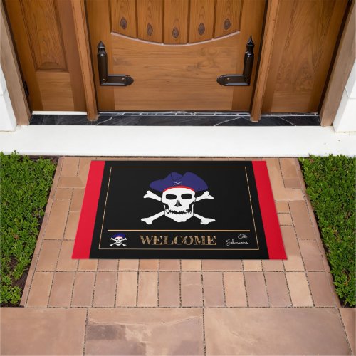 Pirates Flag  Captain Jack house mats Welcome