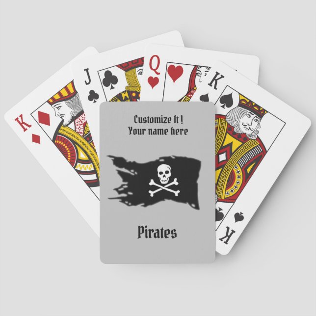 Pirates Flag Playing Cards (Back)