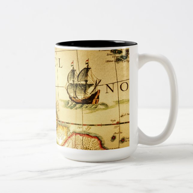 Pirates Gold Treasure Map Mug (Right)