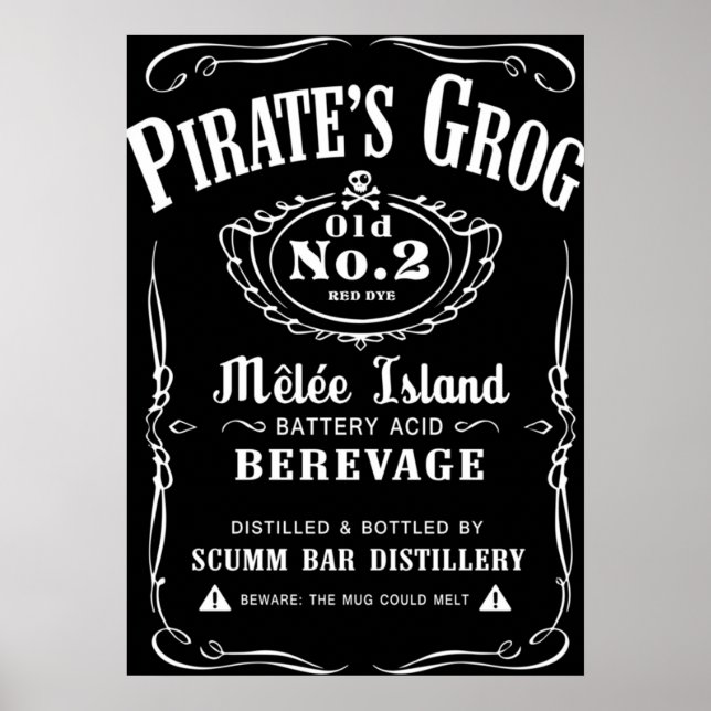 Pirate's grog poster (Front)