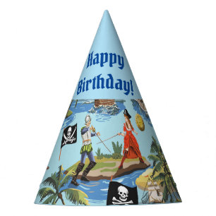 Pirates Happy Birthday Party Hat