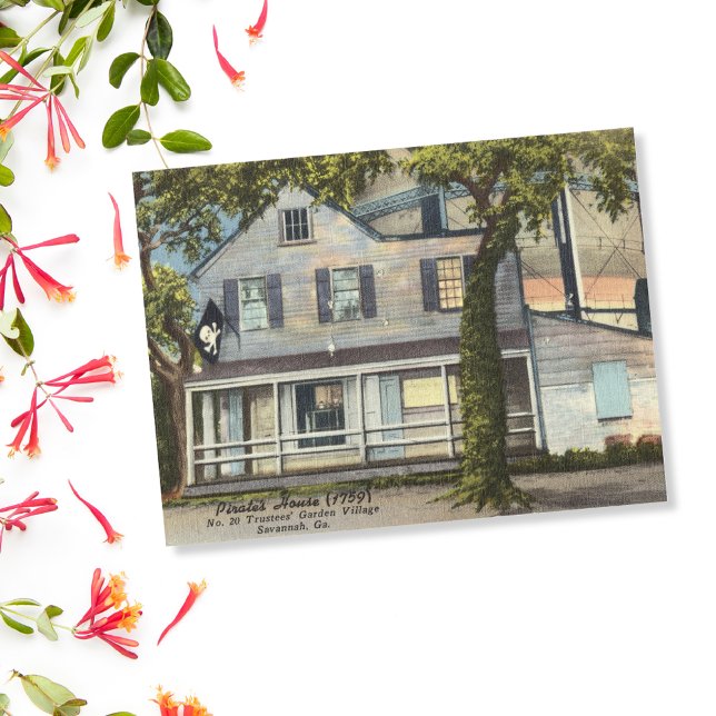 Pirates House Savannah GA vintage Postcard (Creator Uploaded)