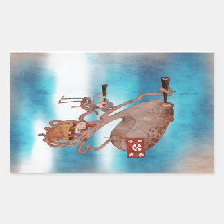 Pirates. Imagination and fantasy, cute and lovely. Rectangular Sticker