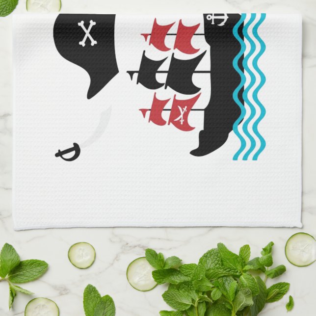 Pirates Kitchen Towel (Folded)