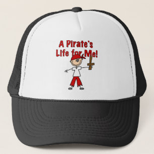 Pirate's Life for Me Tshirts and Gifts Trucker Hat
