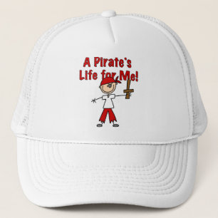 Pirate's Life for Me Tshirts and Gifts Trucker Hat