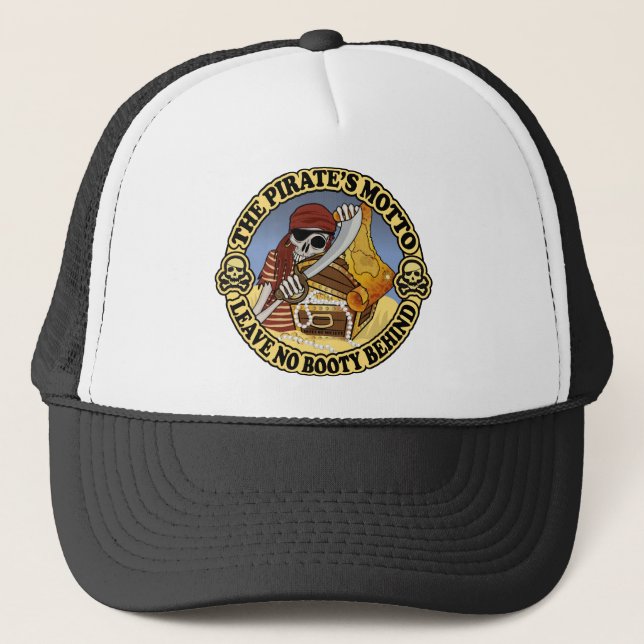 Pirate's Motto Trucker Hat (Front)