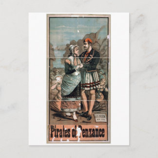 Pirates of Penzance Vintage Theater Postcard