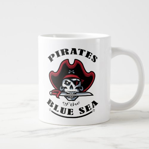 pirates of the blue sea giant coffee mug