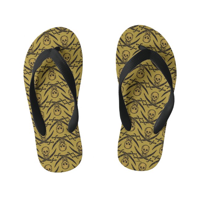 Pirates of the Caribbean 5 | Beware - Pattern Kid's Flip Flops (Footbed)