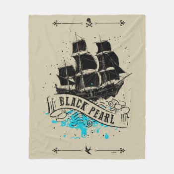 Pirates Of The Caribbean 5 | Black Pearl Fleece Blanket by DisneyPirates at Zazzle