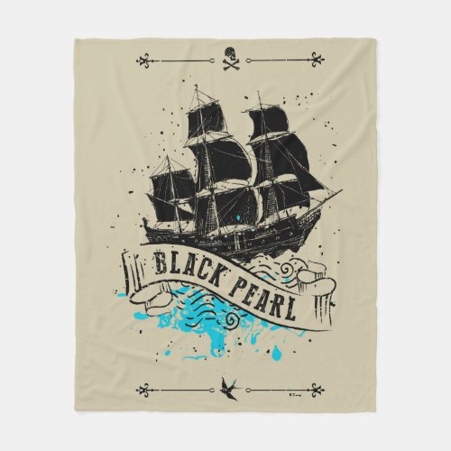 Pirates of the Caribbean 5  Black Pearl Fleece Blanket