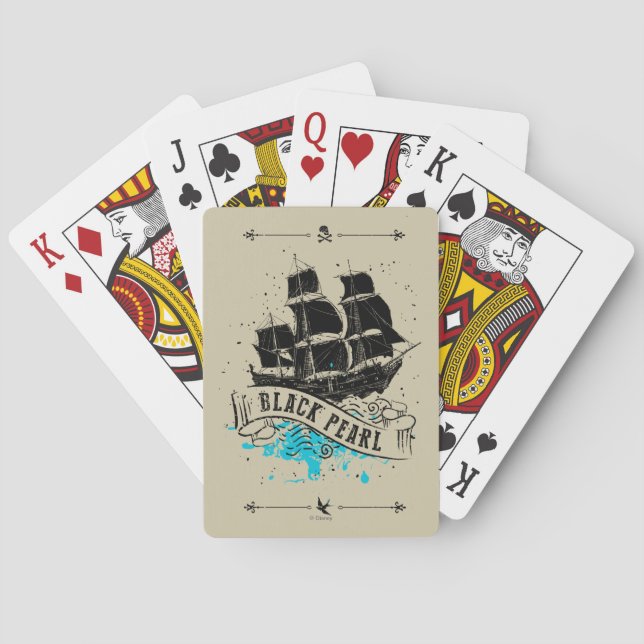 Pirates of the Caribbean 5 | Black Pearl Poker Cards (Back)
