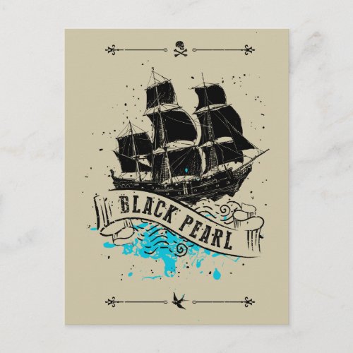 Pirates of the Caribbean 5  Black Pearl Postcard