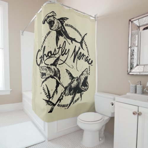 Pirates of the Caribbean 5  Ghostly Menace Shower Curtain