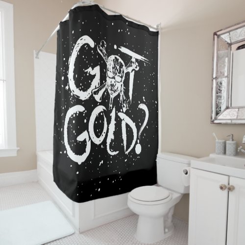 Pirates of the Caribbean 5  Got Gold Shower Curtain