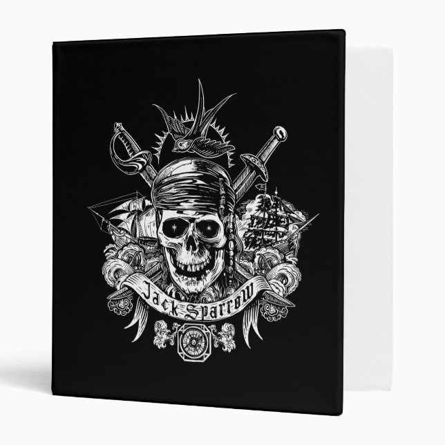 Pirates of the Caribbean 5 | Jack Sparrow Skull 3 Ring Binder (Front/Inside)