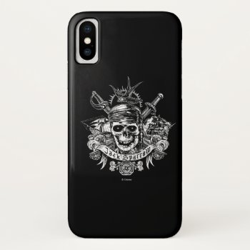 Pirates Of The Caribbean 5 | Jack Sparrow Skull Iphone X Case by DisneyPirates at Zazzle