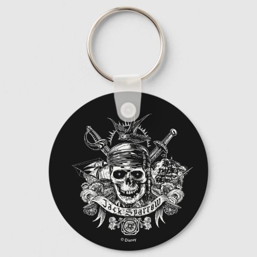 Pirates of the Caribbean 5  Jack Sparrow Skull Keychain