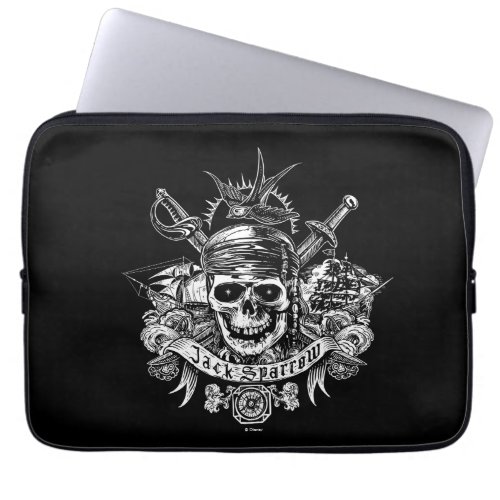 Pirates of the Caribbean 5  Jack Sparrow Skull Laptop Sleeve