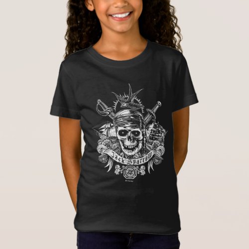 Pirates of the Caribbean 5  Jack Sparrow Skull T_Shirt