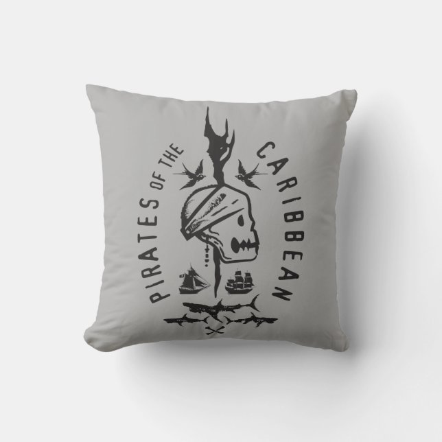 Pirates of the Caribbean 5 | Keep To The Code Throw Pillow (Front)