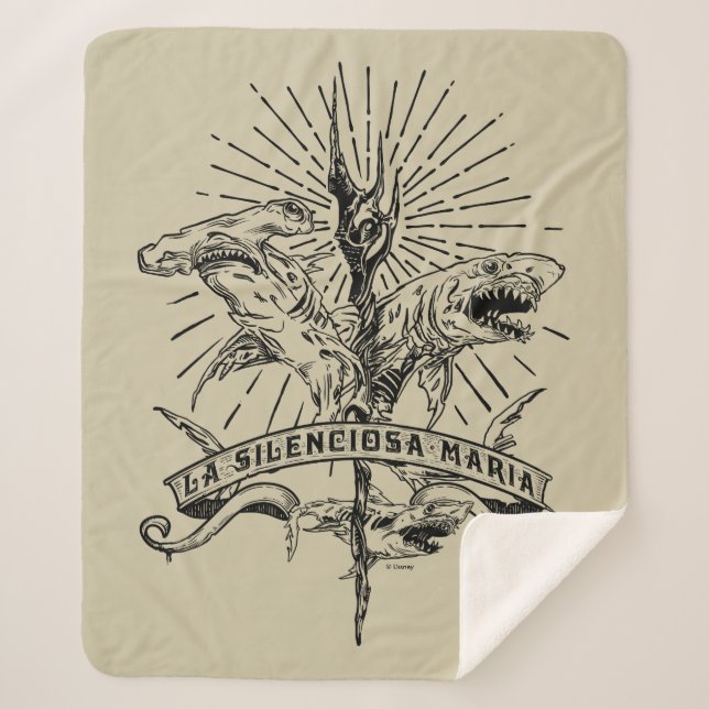 Pirates of the Caribbean 5 | La Silenciosa Maria Sherpa Blanket (Front)