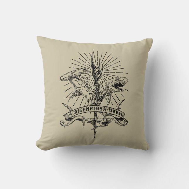 Pirates of the Caribbean 5 | La Silenciosa Maria Throw Pillow (Front)