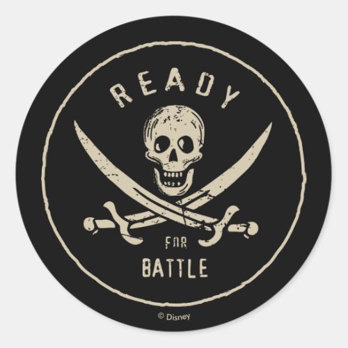 Pirates of the Caribbean 5  Ready For Battle Classic Round Sticker