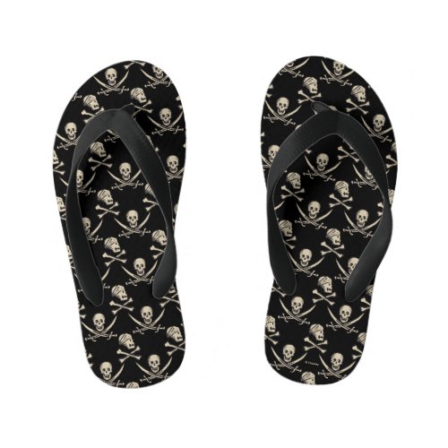 Pirates of the Caribbean 5  Rogue _ Pattern Kids Flip Flops