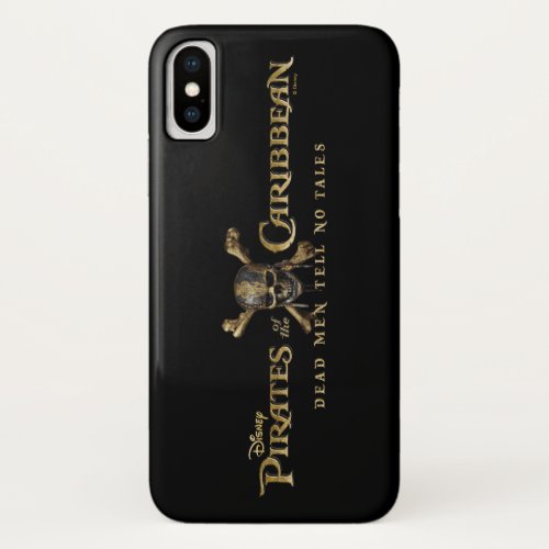 Pirates of the Caribbean 5 Skull Logo iPhone X Case