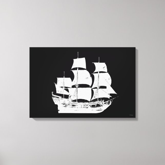 Pirates of the Caribbean 5 | The Sea Rules All Canvas Print (Front)