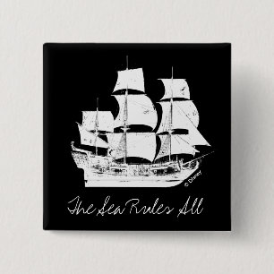 Pirates of the Caribbean 5   The Sea Rules All Pinback Button
