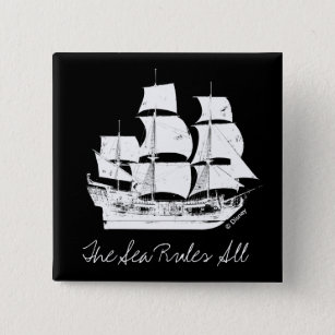 Pirates of the Caribbean 5   The Sea Rules All Pinback Button