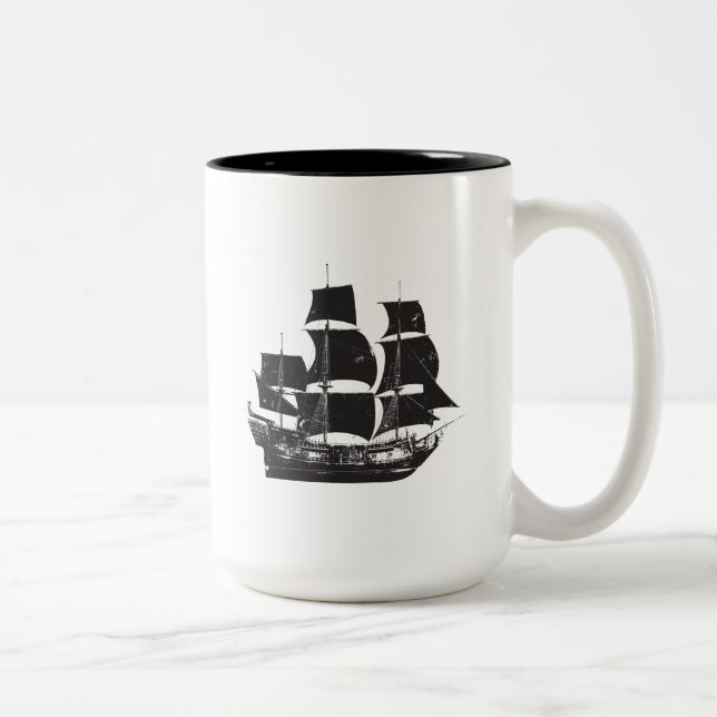 Pirates of the Caribbean 5 | The Sea Rules All Two-Tone Coffee Mug (Right)