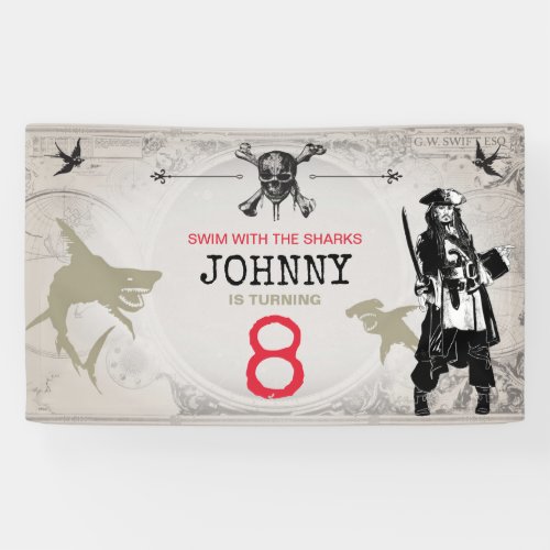 Pirates of the Caribbean  Birthday Banner