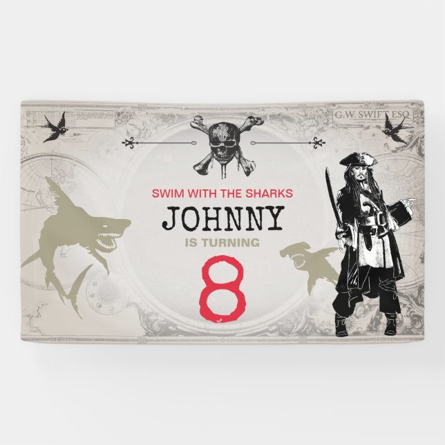 Pirates of the Caribbean | Birthday Banner (Horizontal)