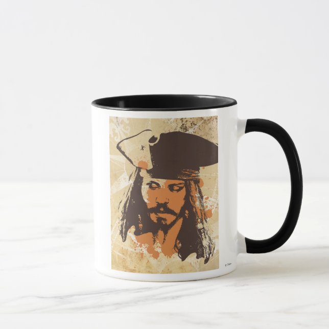 Pirates of the Caribbean Jack Sparrow graphic Mug (Right)