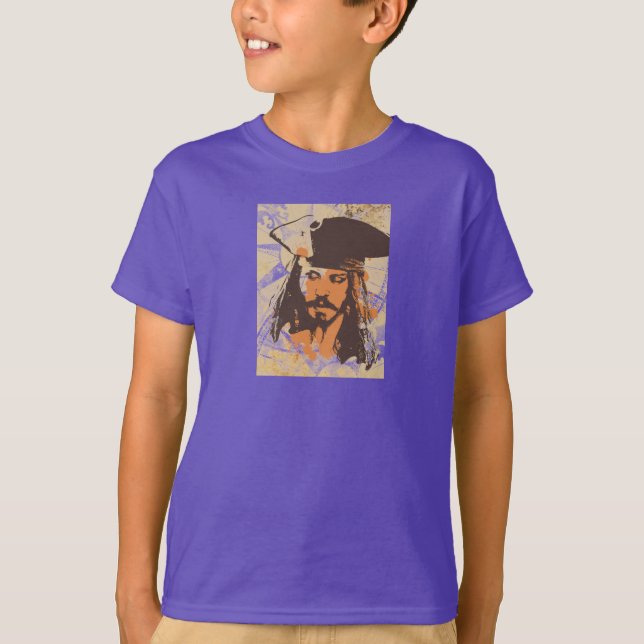 Pirates of the Caribbean Jack Sparrow graphic T-Shirt (Front)