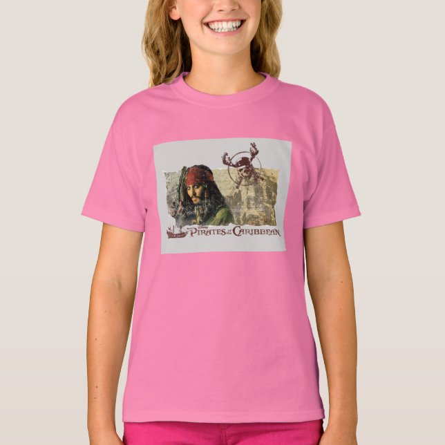 Pirates of the Caribbean Movie Art Disney T-Shirt (Front)