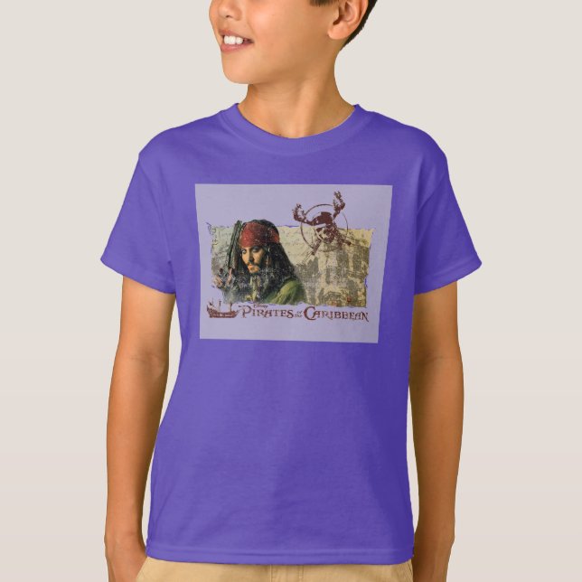 Pirates of the Caribbean Movie Art Disney T-Shirt (Front)