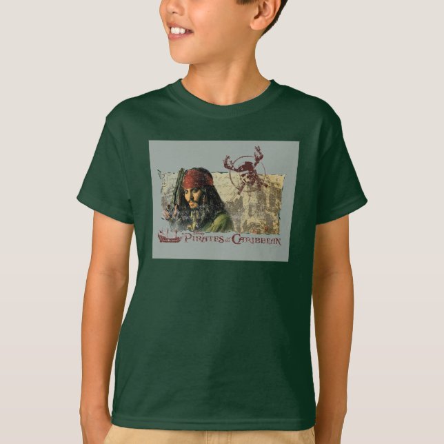 Pirates of the Caribbean Movie Art Disney T-Shirt (Front)