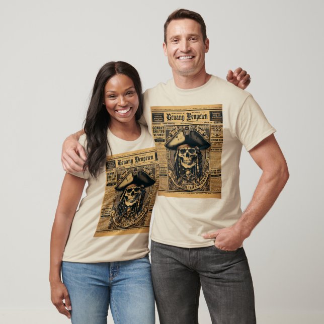 Pirates of the Caribbean Newspaper T-Shirt (Unisex)