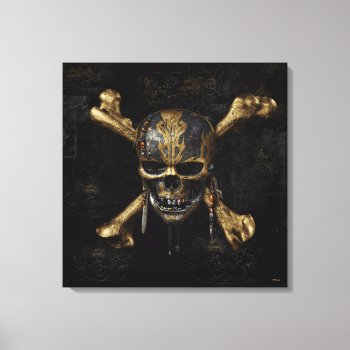 Pirates Of The Caribbean Skull & Cross Bones Canvas Print by DisneyPirates at Zazzle
