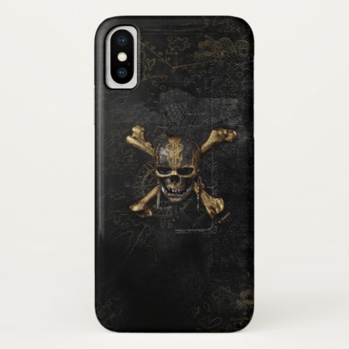 Pirates of the Caribbean Skull  Cross Bones iPhone X Case